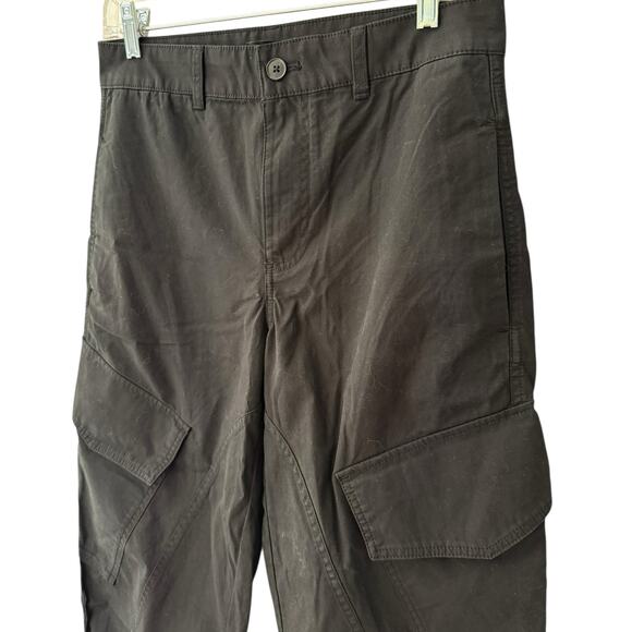 Madewell Jet Black The Barrel-Leg‎ Utility Pant in Garment-Dyed Twill Size 2 - Picture 11 of 12